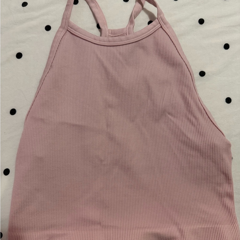 TNA Light Pink Ribbed Camisole